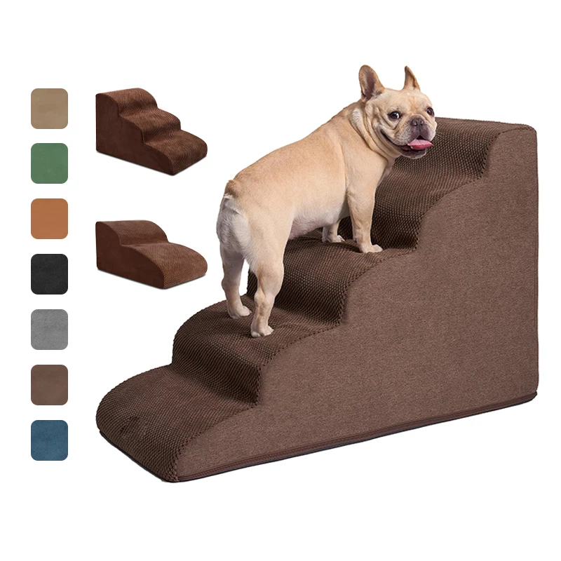 Custom made foam pet dog step ramp stairs for small dogs