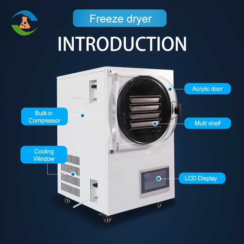 8Kg Programmable Automatic Food Fruit China Vacuum Freeze Dryer Supplier