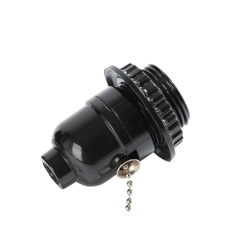 Factory Price E26 Lamp Holder 250V 250W Bakelite bulb holder With Pull Chain