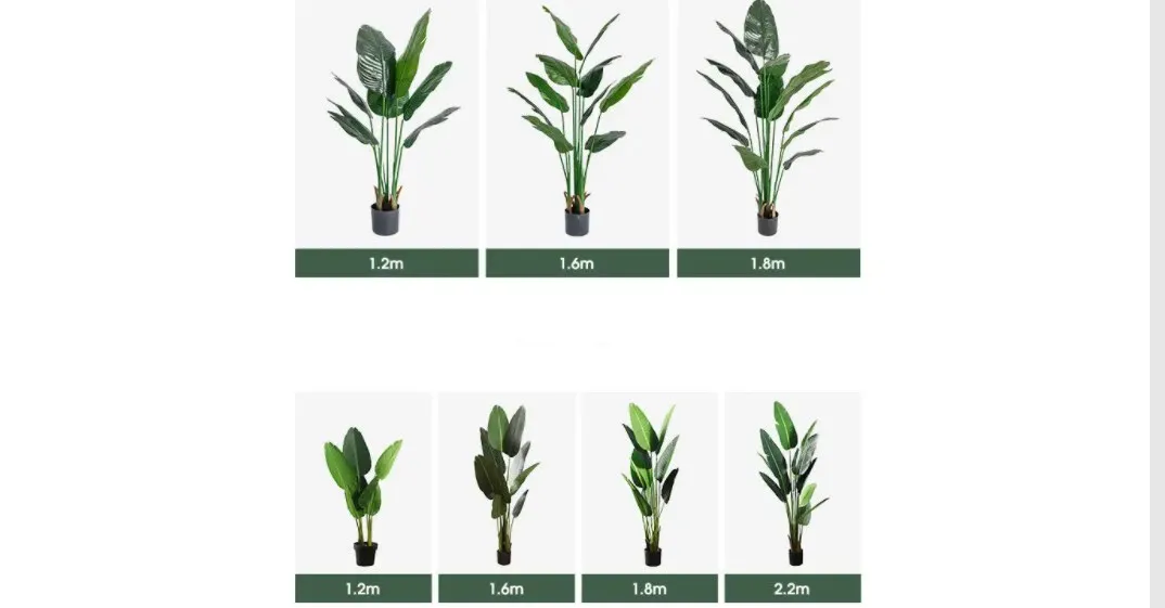 Artificial Traveller Banana Tree Heliconia Librata Griggs Fan Leaves Carton Modern Decorative Flowers & Wreaths 100 Pcs CN;GUA