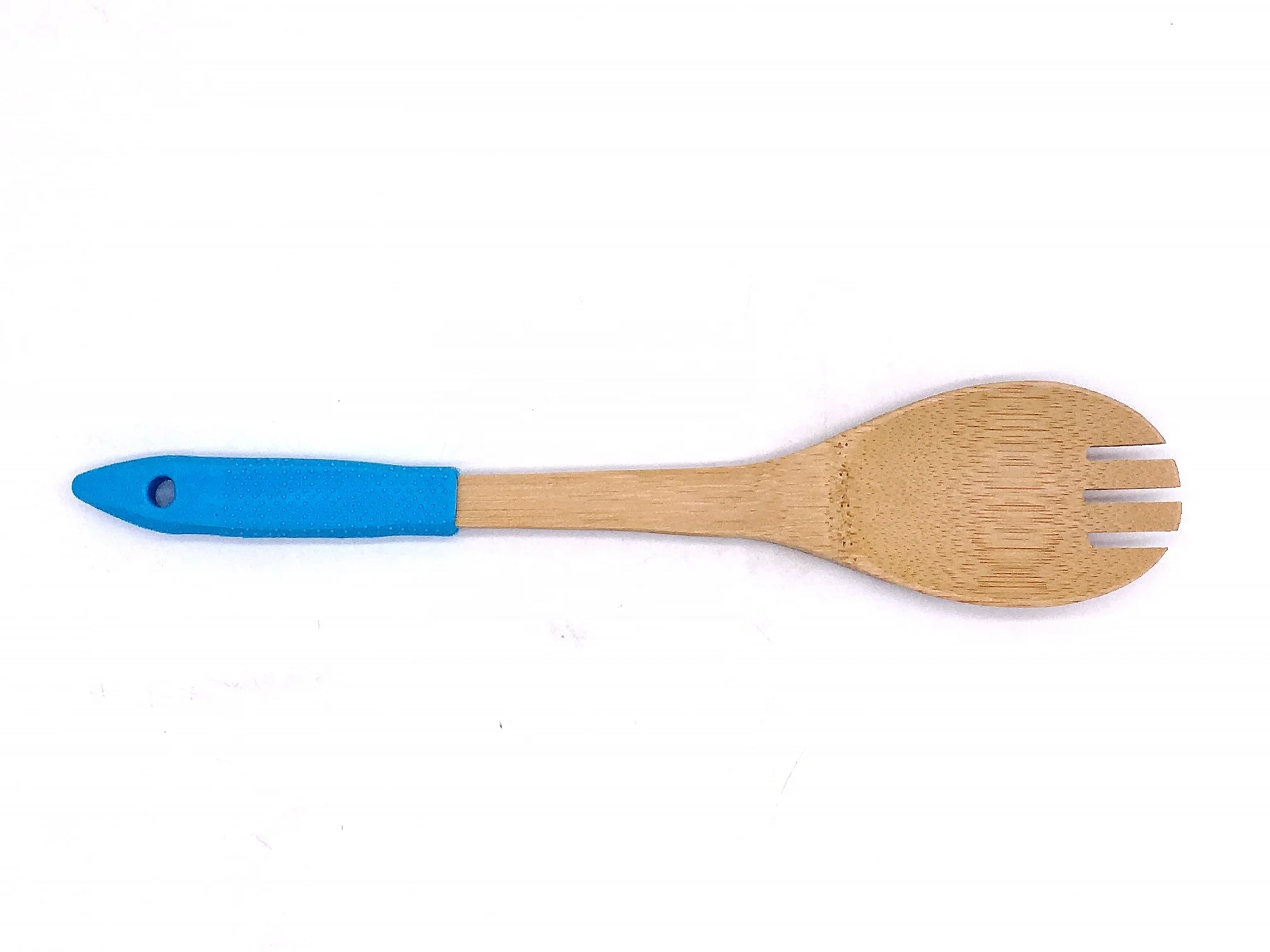 Бамбуковые наборы кухонных принадлежностей, кухонная утварь с силиконовой ручкой