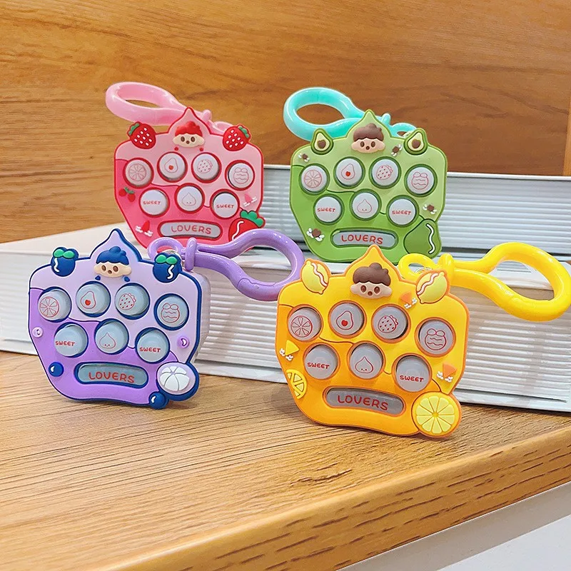 Creative Mini Unpack Fruit Girl Gopher Machine Puzzle Toy Keychain Bag Pendant Small Gift