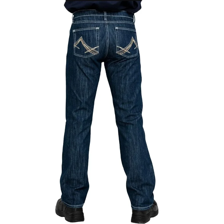 Vintage Western Work Denim Pants Fr Flame Resistant Relaxed Fit Jeans
