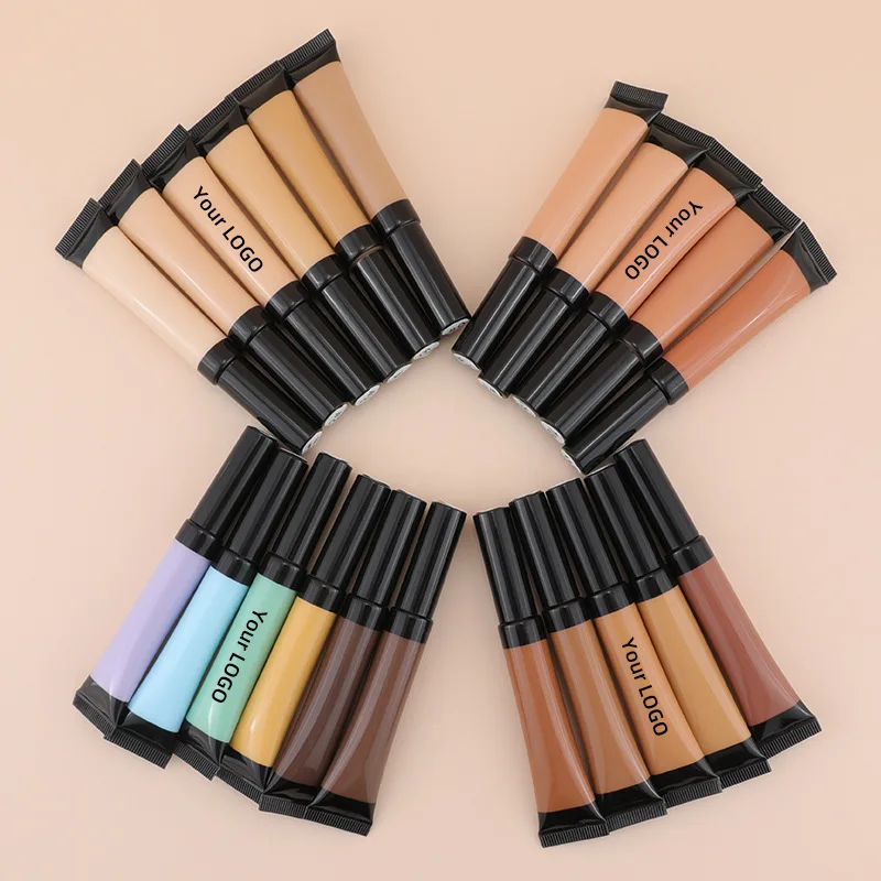 Private Label OEM Full Coverage Concealer Foundation Waterproof Liquid Foundation Soft Tube Makeup Concealer Full Coverage