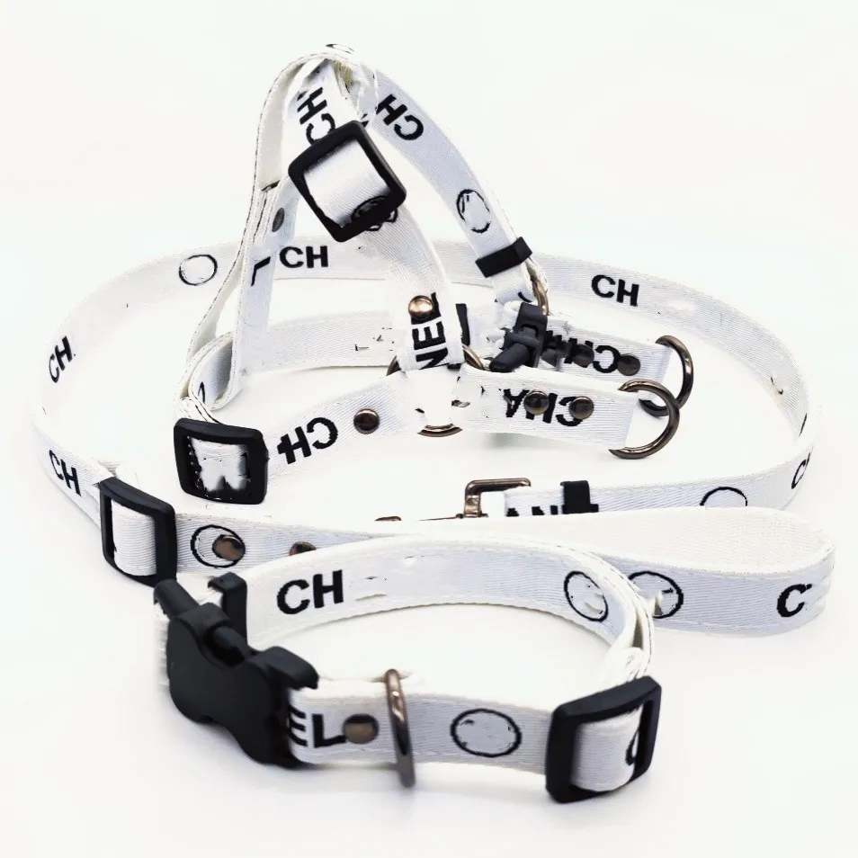 Luxury brand pet supplies wholesale Correct LOGO design dog harness set