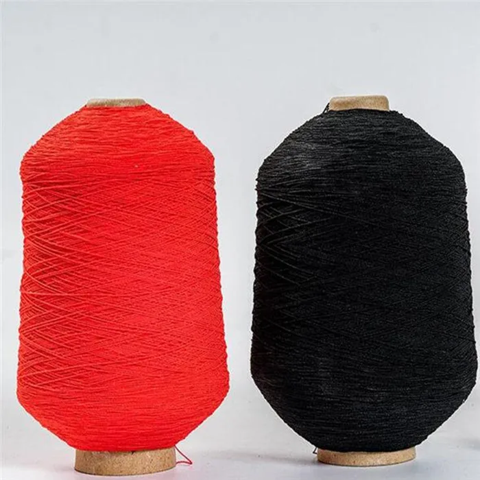 Thin Elastic Double Covered Dope Dyed Latex 90# Rubber Yarn thread