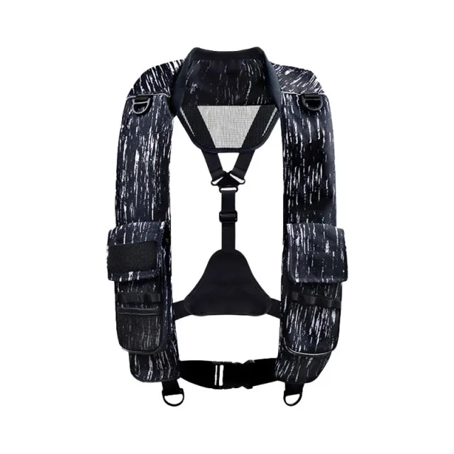 Manufacturer export cheap Oxford water park  Rescue Safety 150N buoyancy  inflatable Life Jacket with Reflective Strip