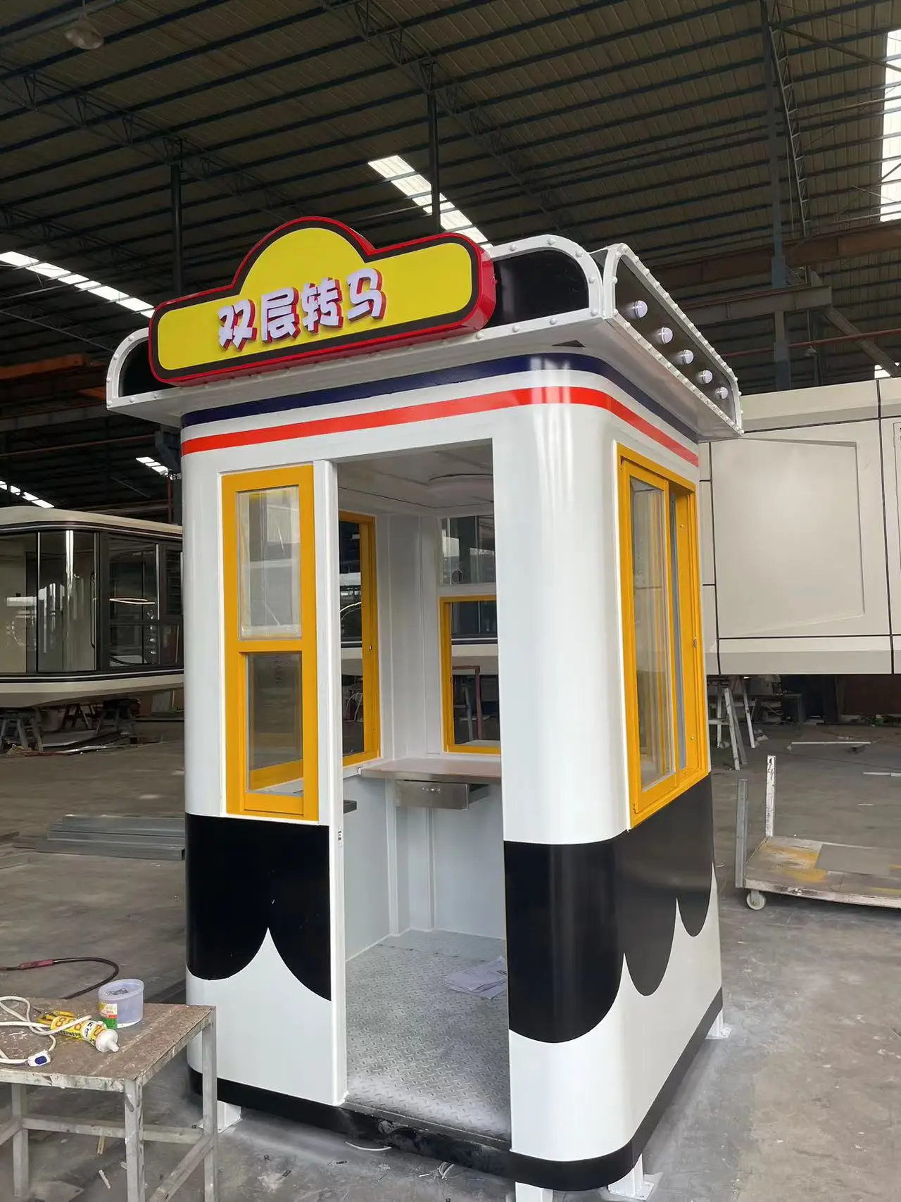 cabin work site mobile office plus toilet camping houses good price enska housing guard stand kot prefabri tied to build house