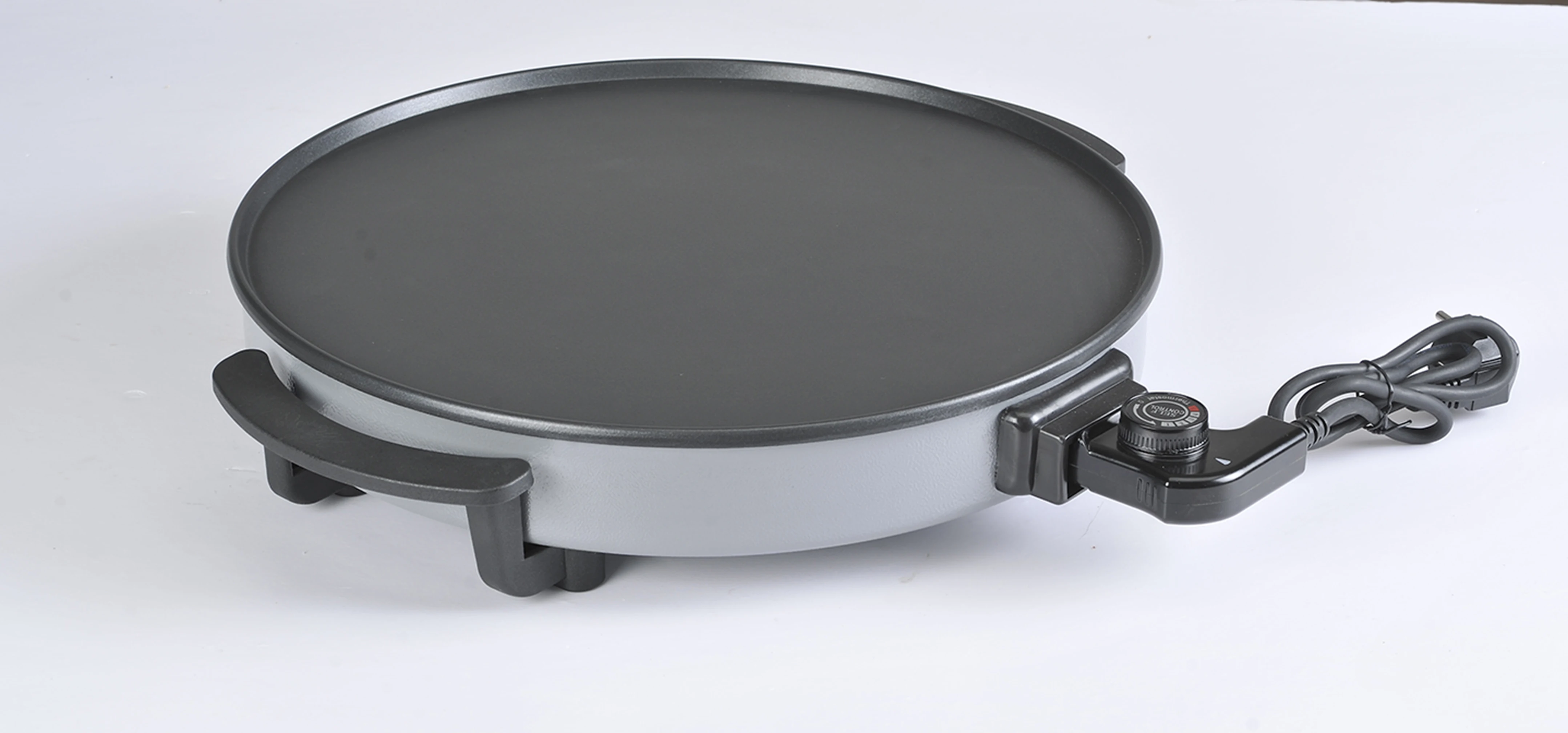 High Quality Frying Pan Non Stick Electric Multifunction Dish Fry Heating Electric Pizza Pan Round Aluminium BLACK OEM 40 1500