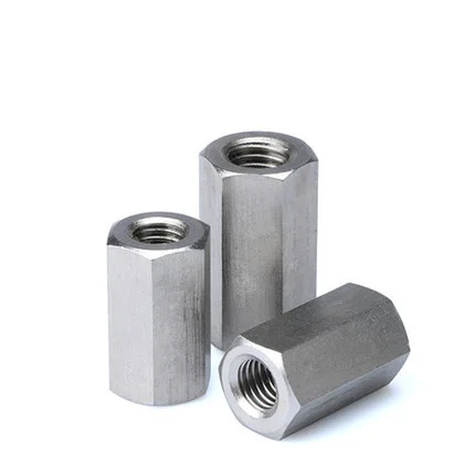 
DIN6334 stainless steel hexagon long nut Hexagon coupling nuts 