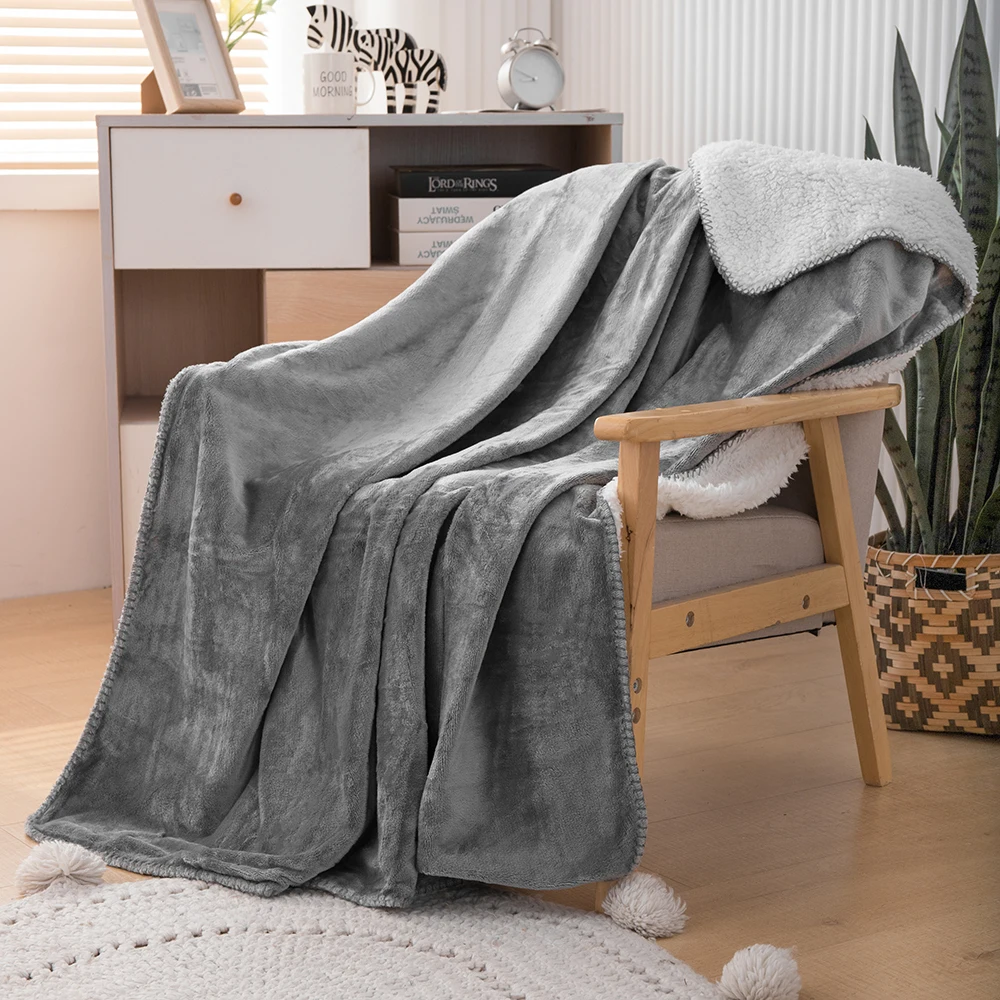 Двухслойное одеяло оптом супер мягкое фланелевое одеяло для зимы