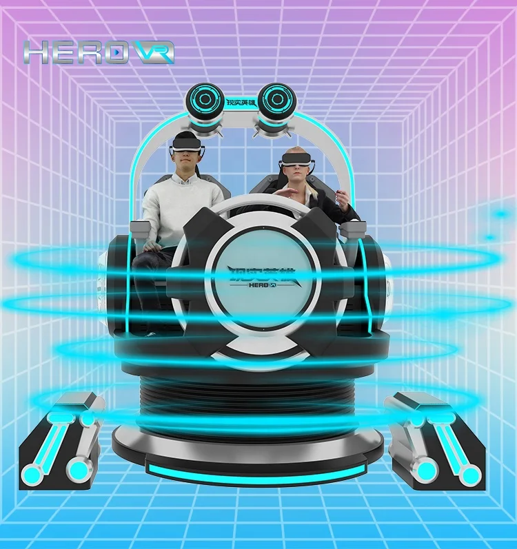 HEROVR EARn Money Fast Coin Oprated Gaming Cockpit 360 Degree VR Egg 9D VR Simulator For Shop