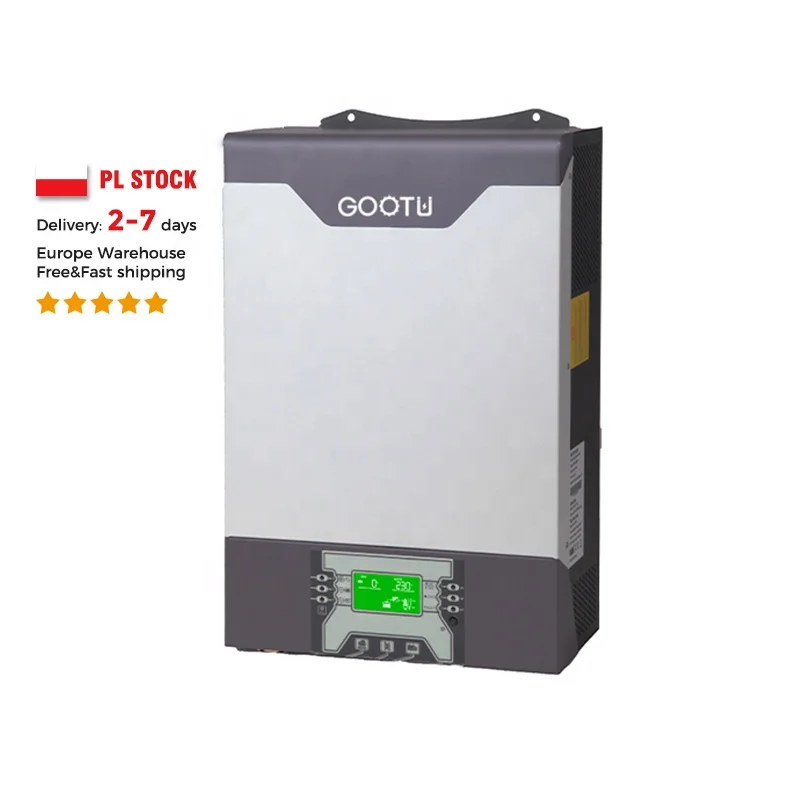 EU STOCK GOOTU String Solar Inverter On Off Grid 5KW Power Inverter Built -in 80A MPPT Charge Controller Parallel Kit