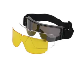 outdoor Winter Snow Sports Motorcycle tactical safety helmet goggles riding windproof eye protective anti-frog glasses