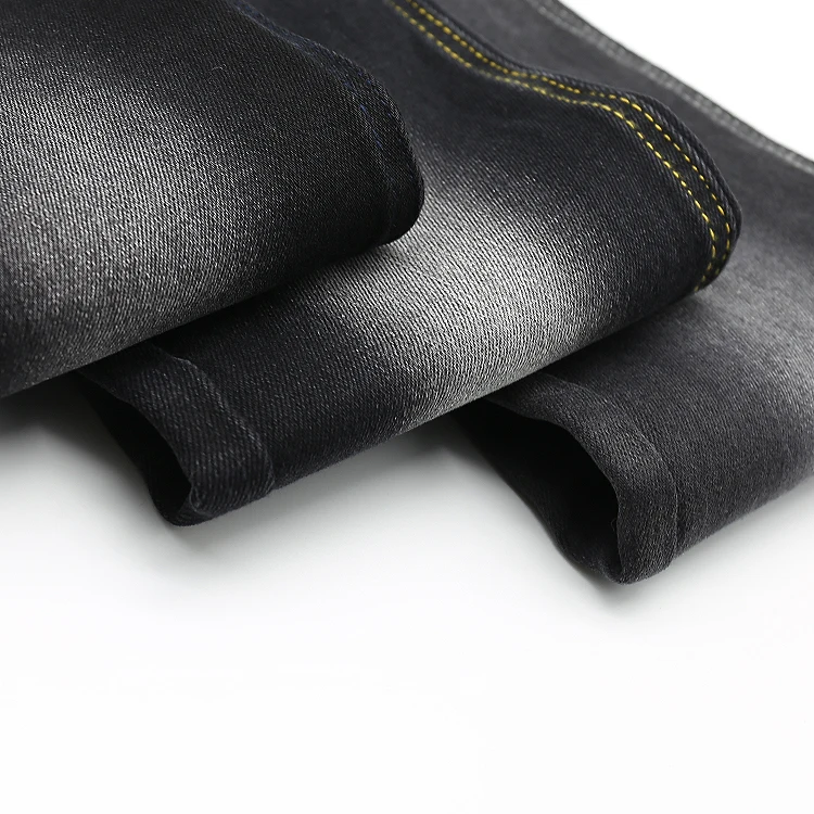 Recycled Cotton Heavy 11 Oz Cotton Spandex Slub Denim Fabric For Jeans