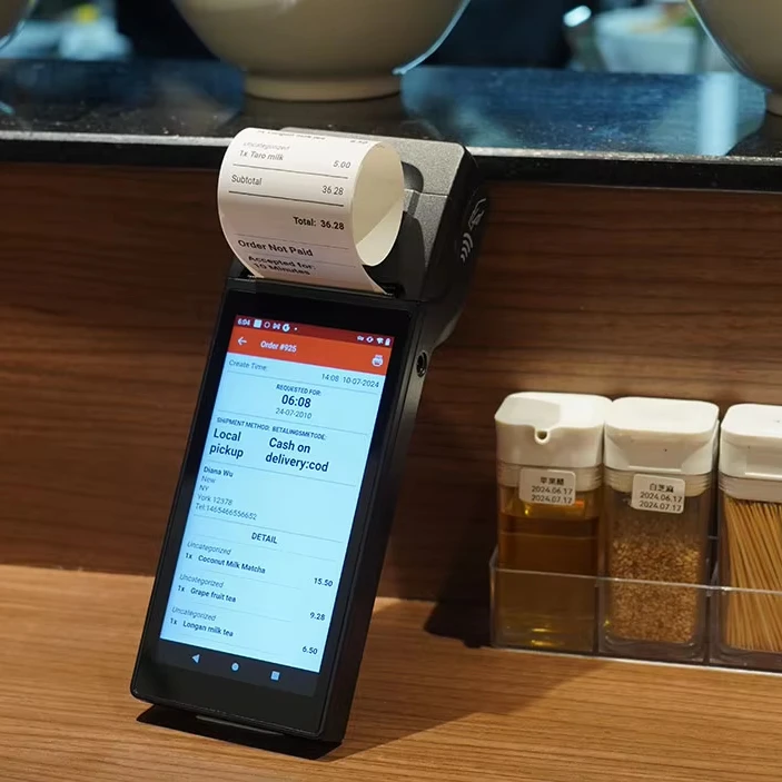 Goodcom Android Pos Printer Machine 58mm In-build Thermal Printing WIFI-Wireless for Online Food Order Receipt