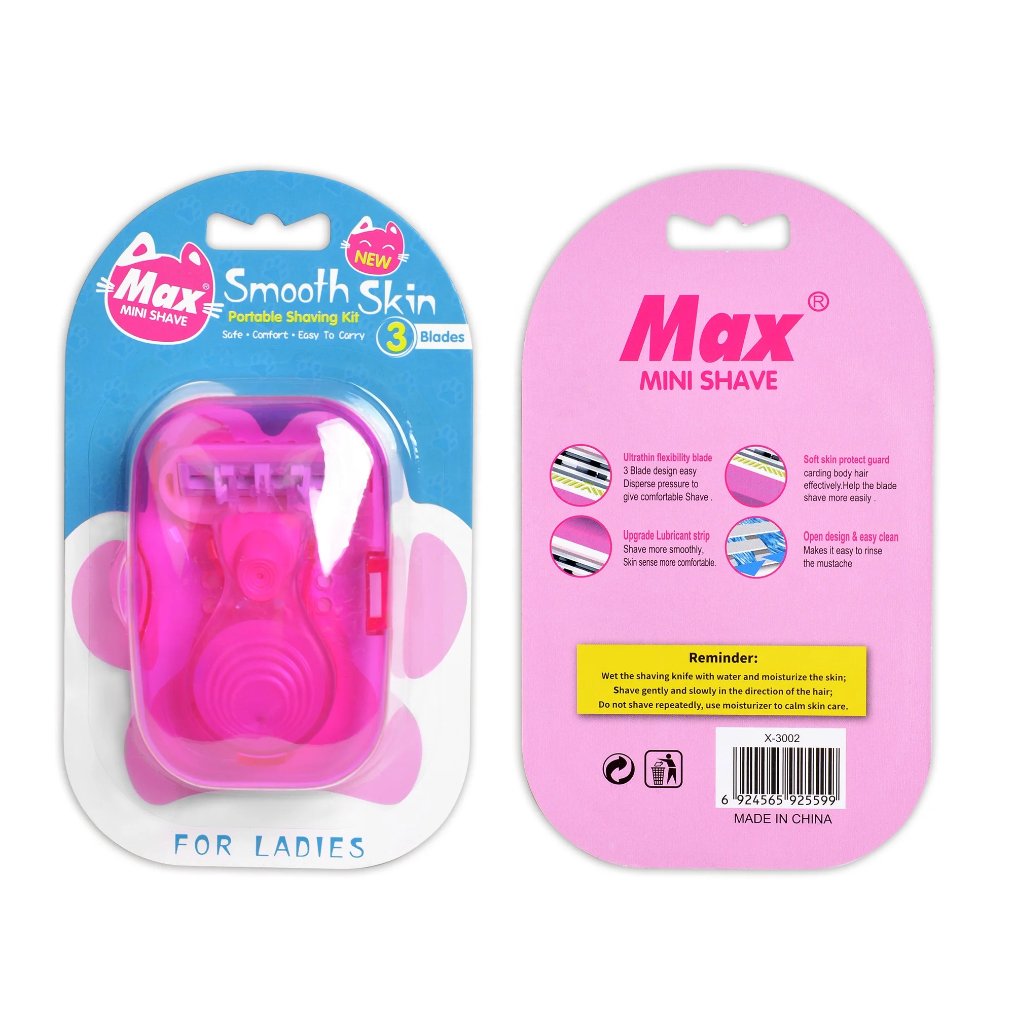 Classic shaver disposable barber razor of mini portable razor for women.
