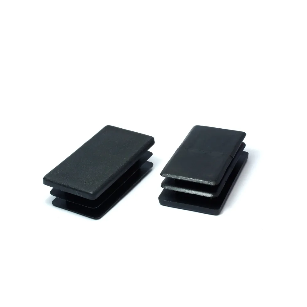 Injected Molded Custom 20Mm 25Mm 30Mm Aluminium Square Plastic Tubing Plug Plastic Square Pipe End Caps Tubing Insert Plugs