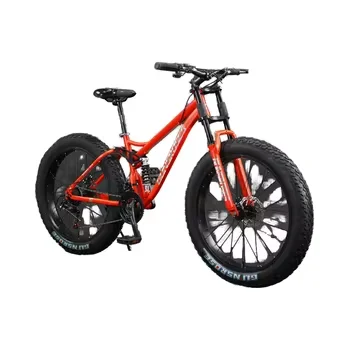 Welfare Model 26-Inch Fat Tire Adult Bike with 21 Speeds Aluminum Fork Disc Brake Low Price Ski and Snow Bike