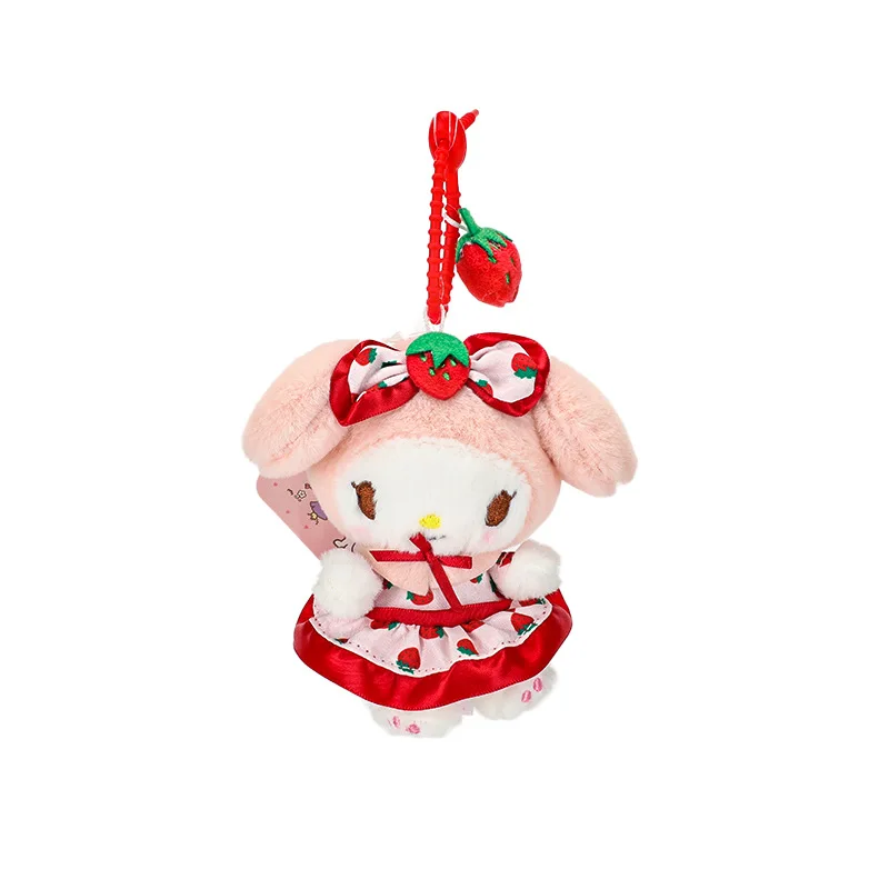 Клубничные плюшевые игрушки Kawaii Kitty My Melody мягкая игрушка в виде животного Декор Sanriod Plushie Cinnamoroll кукла брелок