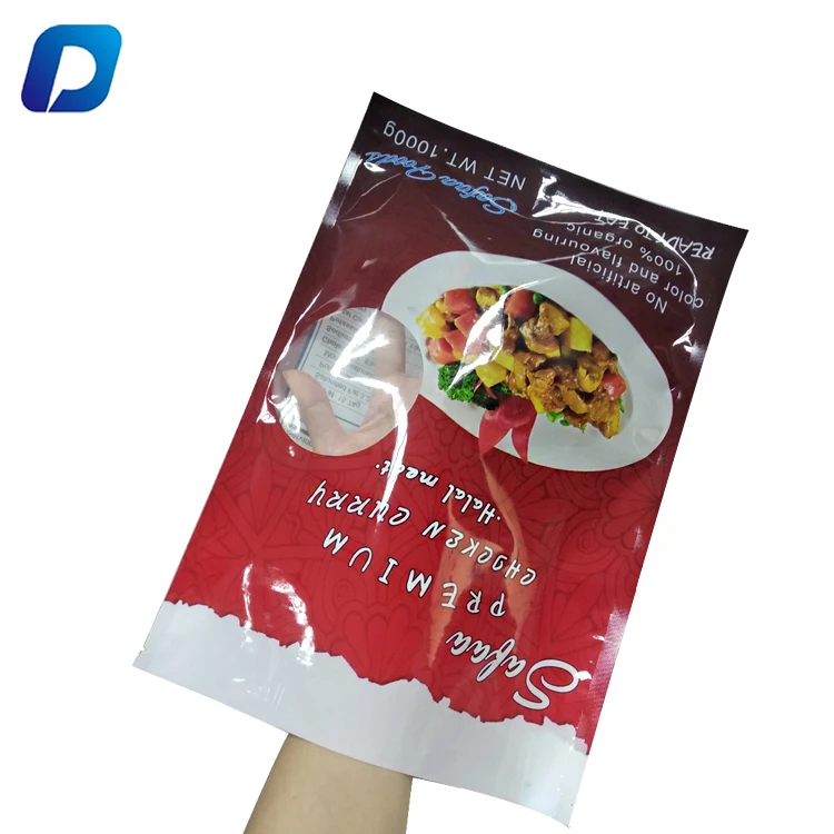 Customized Meat Dumplings Seafood Potato French Fries Vegetable Frozen Vacuum Food Packaging Bag PE Heat Seal Gravure Printing