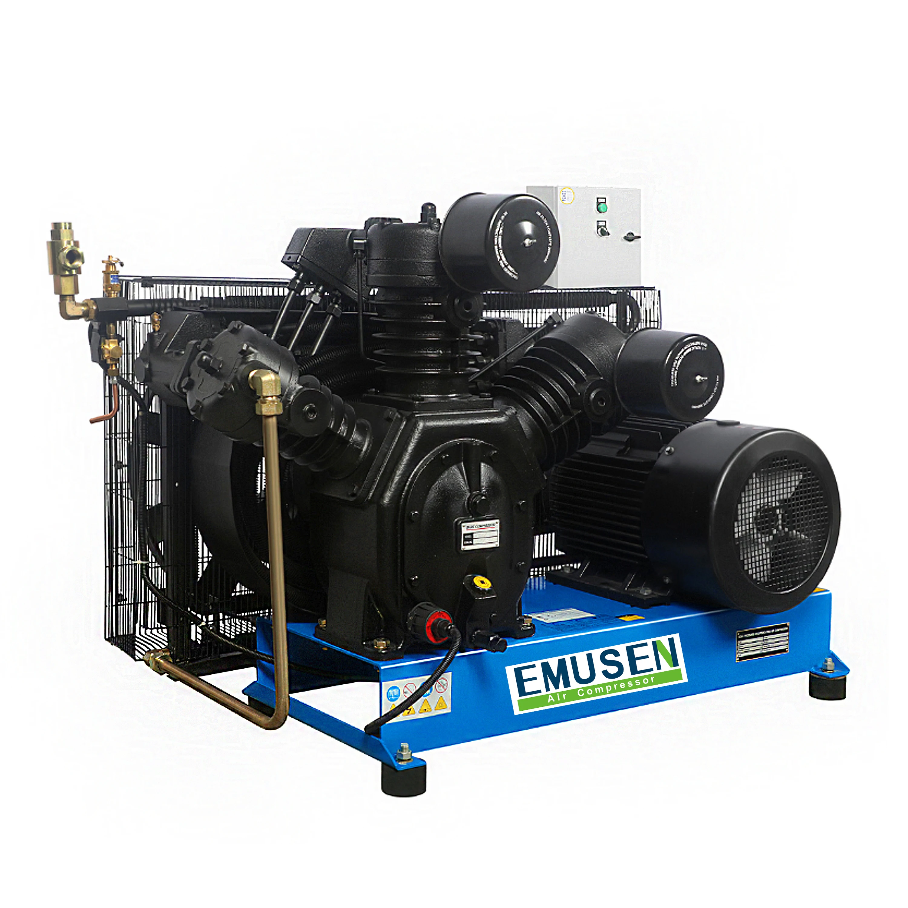  Emusen stationary laser cutting machine use high Pressure reciprocating industrial Air Compressor 1.5 M^3/min 3.0 Mpa 18.5