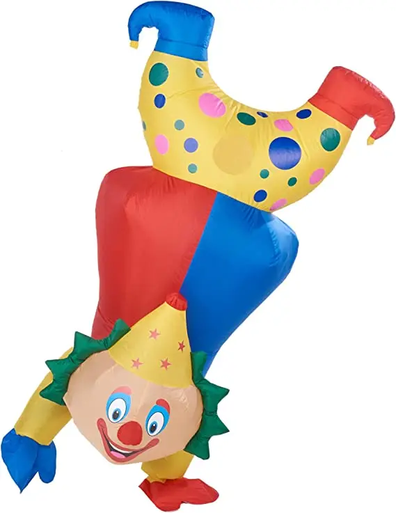 Забавный мультяшный взрослый ходячий костюм фестиваль Вечеринка трюк или угощение надувной костюм на Хэллоуин