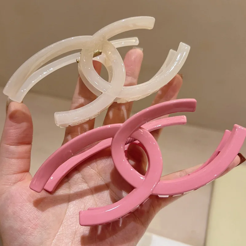 Acrylic Barrettes Fashion Graceful Online Influencer Same Style Back Head Grip Shark Clip Personality Minimalistic Headdress Hai
