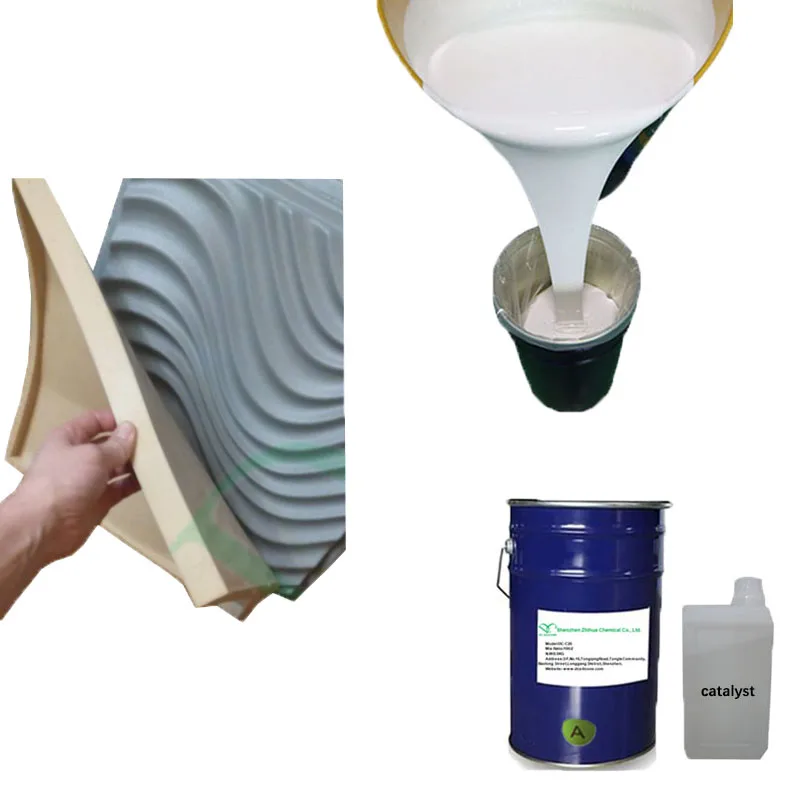 Cement Statues Mold Making RTV2 Condensation Cure Silicone Rubber By Pour Or Brush Way