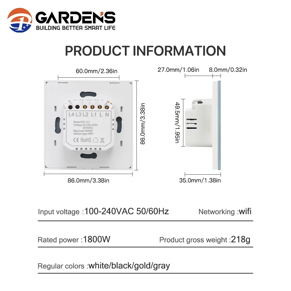 Smart switch socket mobile phone APP remote control timing reservation function