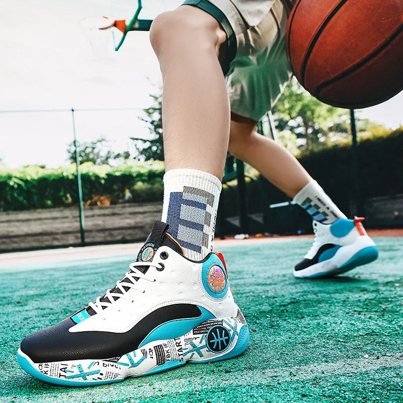 2023 NEW Style of Basketball Shoes Men 39-44 Size Hard-wearing Running Sports Shoes Basketball Game Sneakers Boy