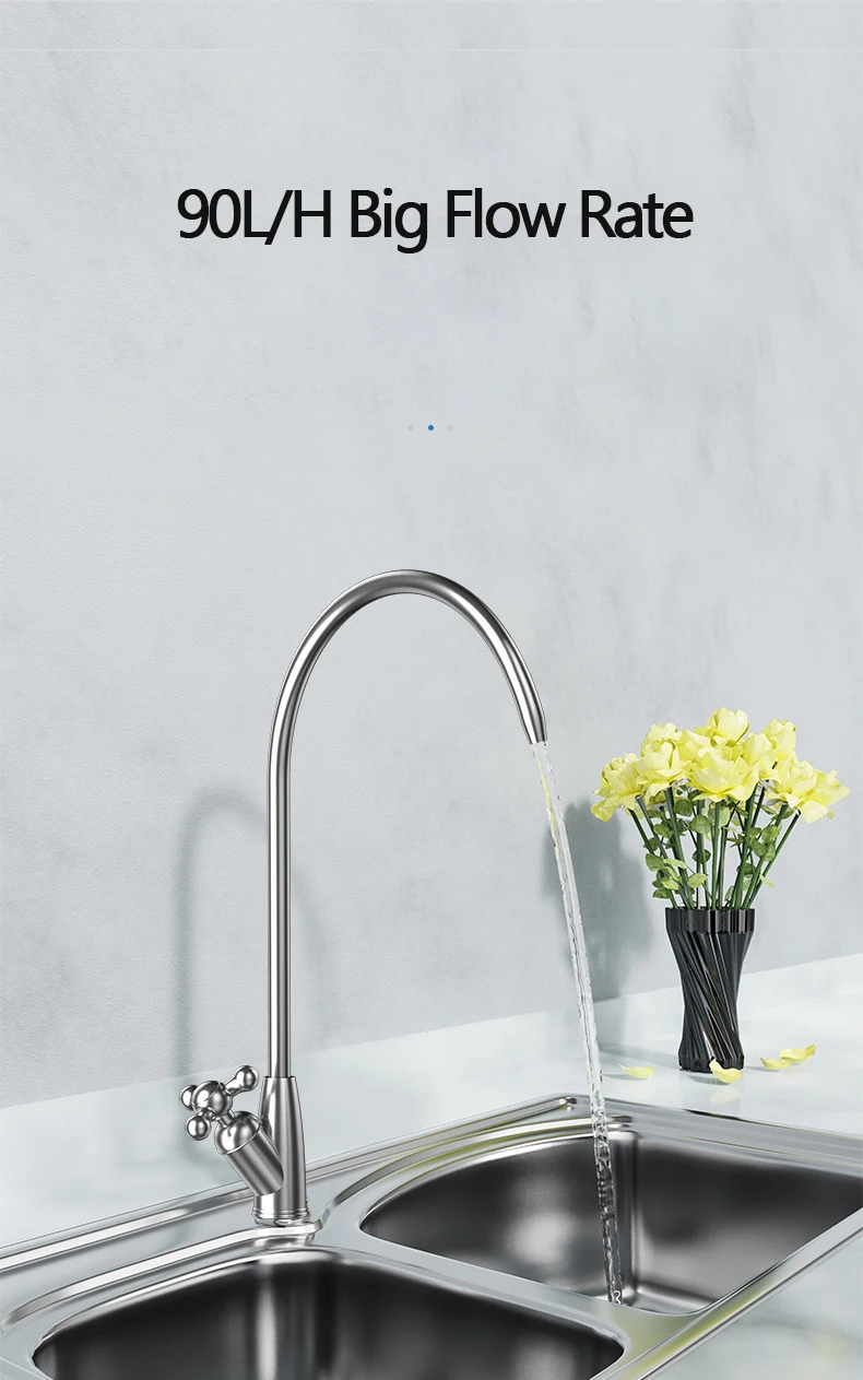 Eiree Home water purifier direct drinking water filters purifier 5 stages UF membrane countertop Alkaline water treatment filter