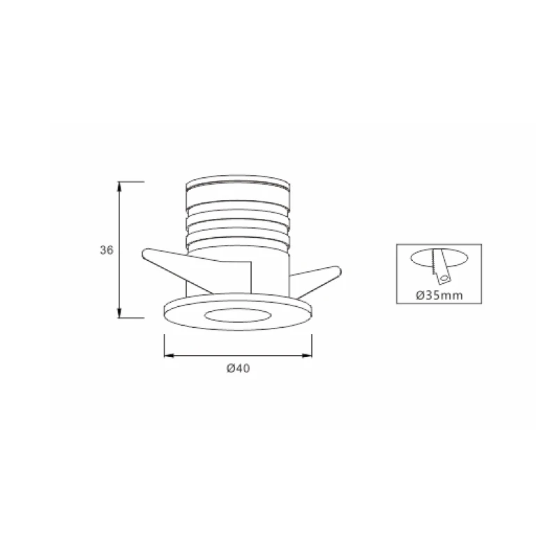 Mini cabinet led recessed downlight, cabinet recessed led light, 3W led downlight mini for kitchen cabinet and bedroom