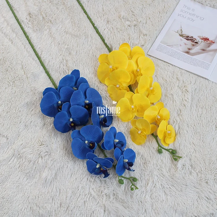 MSFAME High Quality Real Touch Latex Orchids Home Decoration Flower Butterfly Orchid