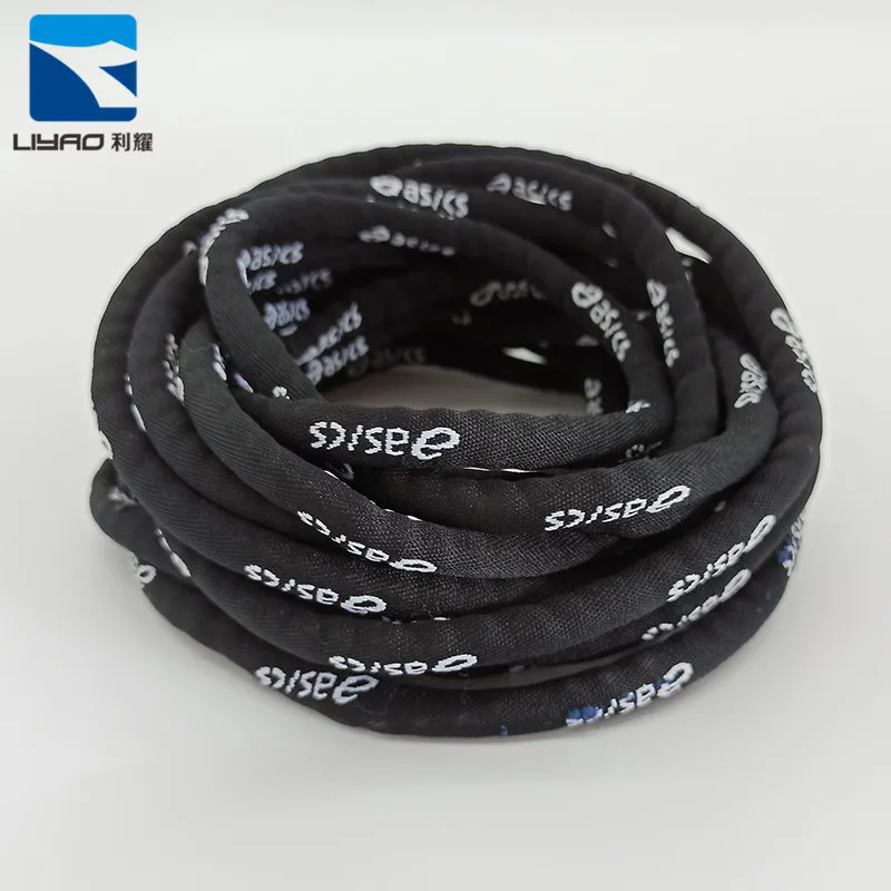 Eco-friendly Home Textile Accessory Cord String Round Jacquard Rope For Shorts Hoodie adjustable cord strap