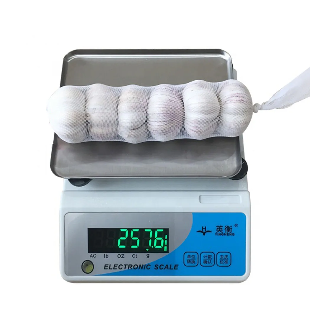 5CM ABOVE SIZE CHINA GARLIC IN 10KG CARTON 10KG MESH BAG EXPORT ASIA STANDARD