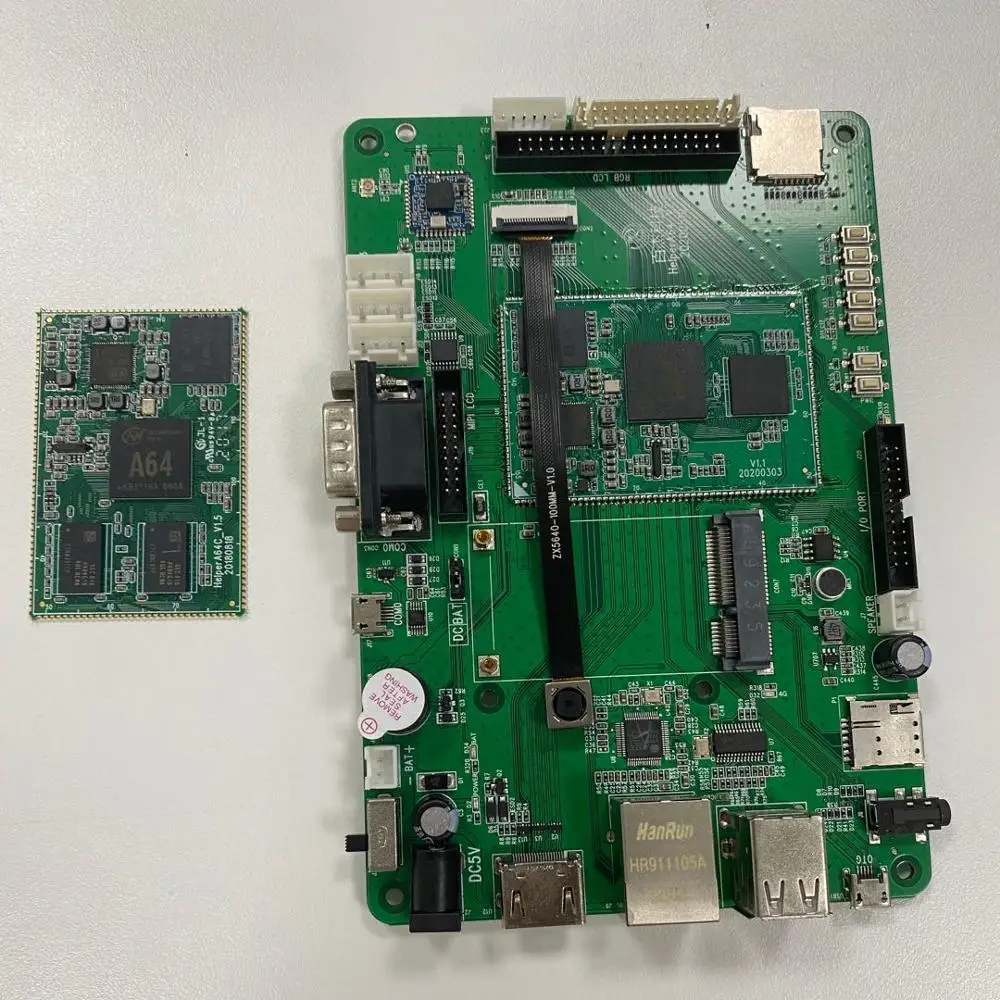 Helper a64  Cost-effective 1g 2g memory  decoding development board quad-core  Android   motherboards and lcd control board