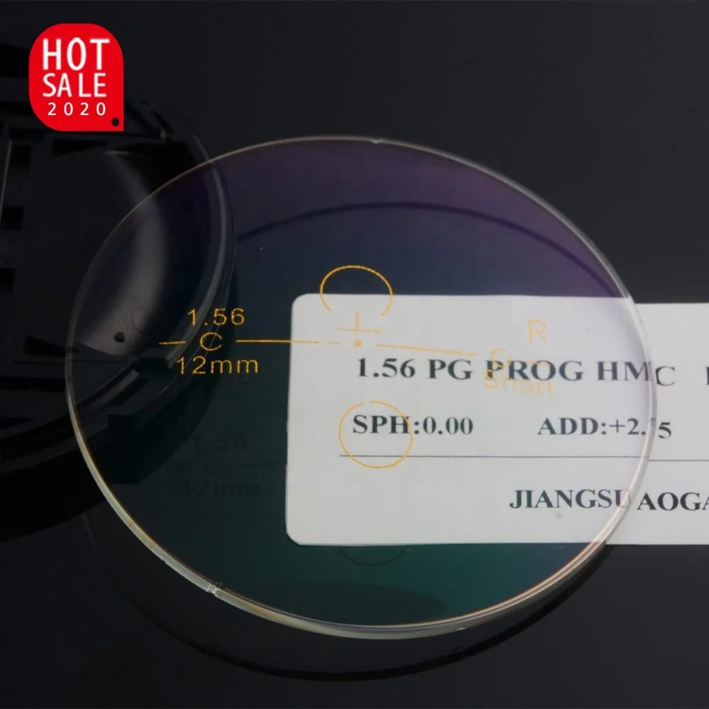 Mid index 1.56 progressive multifocal lens photochromic photo grey gray optical lenses