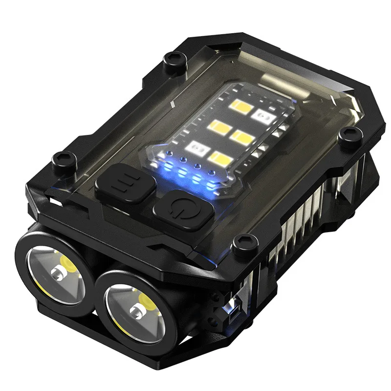 Multifunctional Camping USB Rechargeable Torch LED Magnet Opener Portable COB Mini Keychain Light