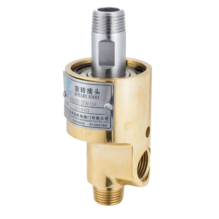 Manufacturing 1 inch BSP/NPT male female threaded swivel rotary coupling copper cooling water rotary unions rotary joint