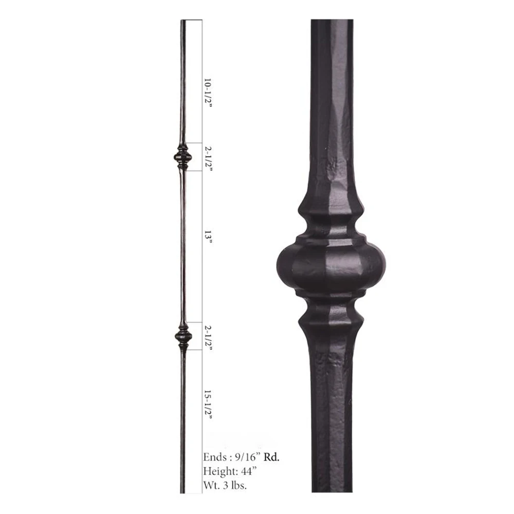 HUAART Nice Looking Professional Customization High Strength And Good Toughness Wrought Iron Metal Balusters