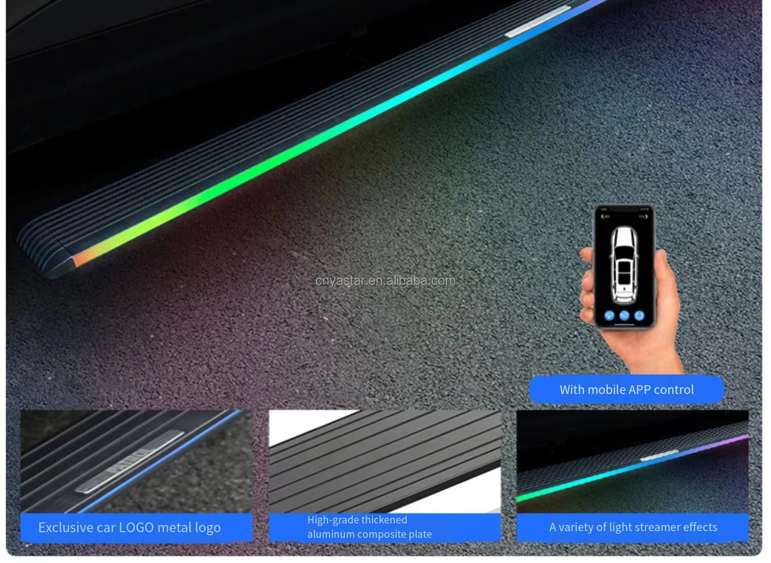 Automatic foot step Electric pedal side step running board power footrest retractable for 12-23 Jeep Grand Cherokee