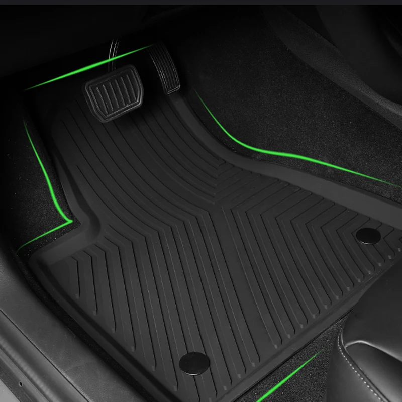 High quality luxury brand custom silicone car floor mat for models