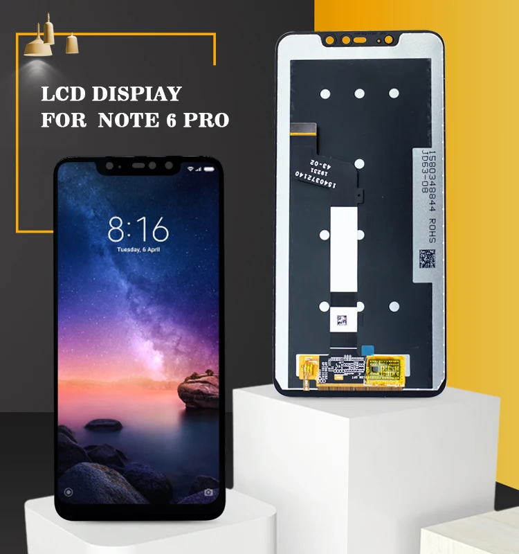 Latest Price Lcd Replacement Pantalla Display For Xiaomi Redmi Note 6 Pro Touch Screen