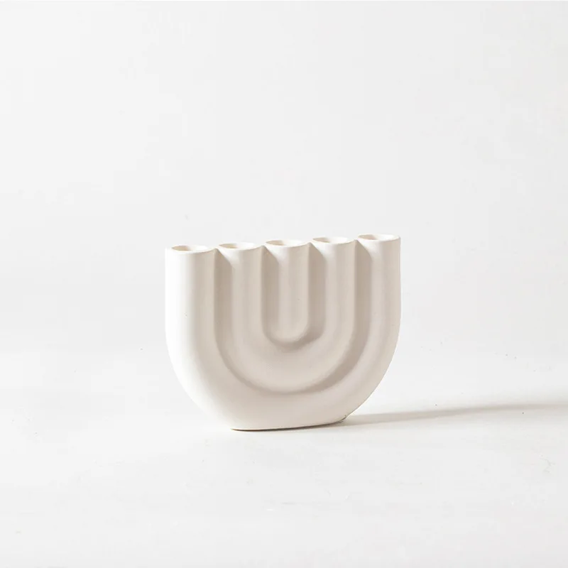 Hot Sale Modern Style  ceramic candle holder handmade taper candle holder ceramic candlestick for wedding home table decoration