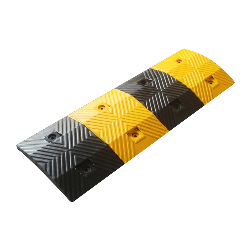 Portable Driveway Rubber Speed Bump Ramp For Traffic Safety