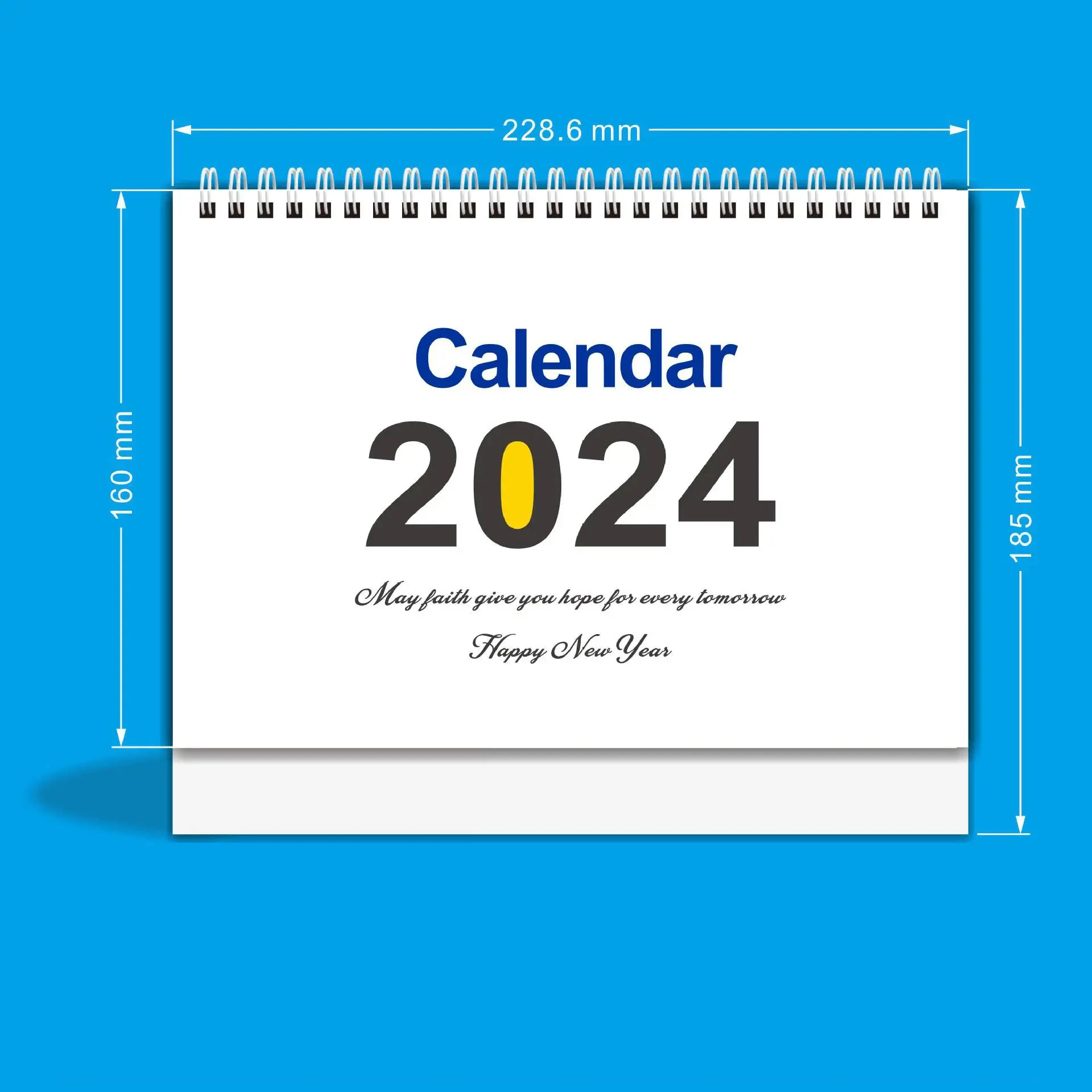 Bview Art Desk Calendar Daily Monthly Page Schedule Calendar Custom Logo 2024 To-do List Calendar