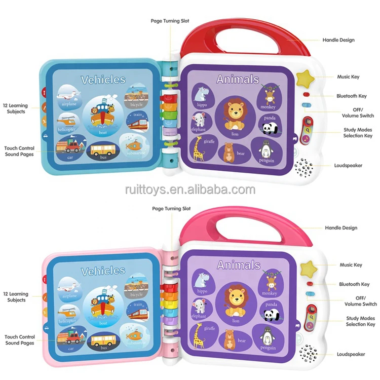 108 English Words Touch Teach Electronic Reading Books Intelligent English-learning Machine for Kid