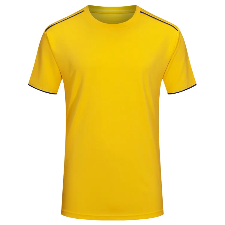 Custom Wholesale Mesh Sports Cheap t Shirts Bulk Plain Active Football Soccer Training T-shirt for Men Kids 100% Polyester Shirt