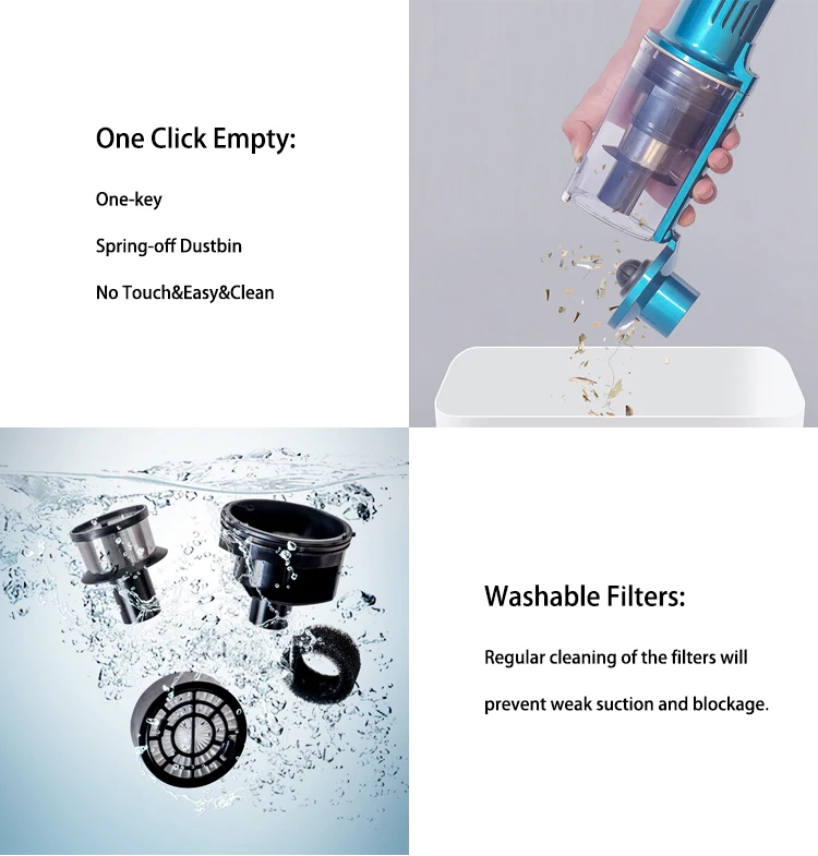 Shiny XL-600 High Quality Durable Wireless Family Car Handheld Vacuum Cleaner